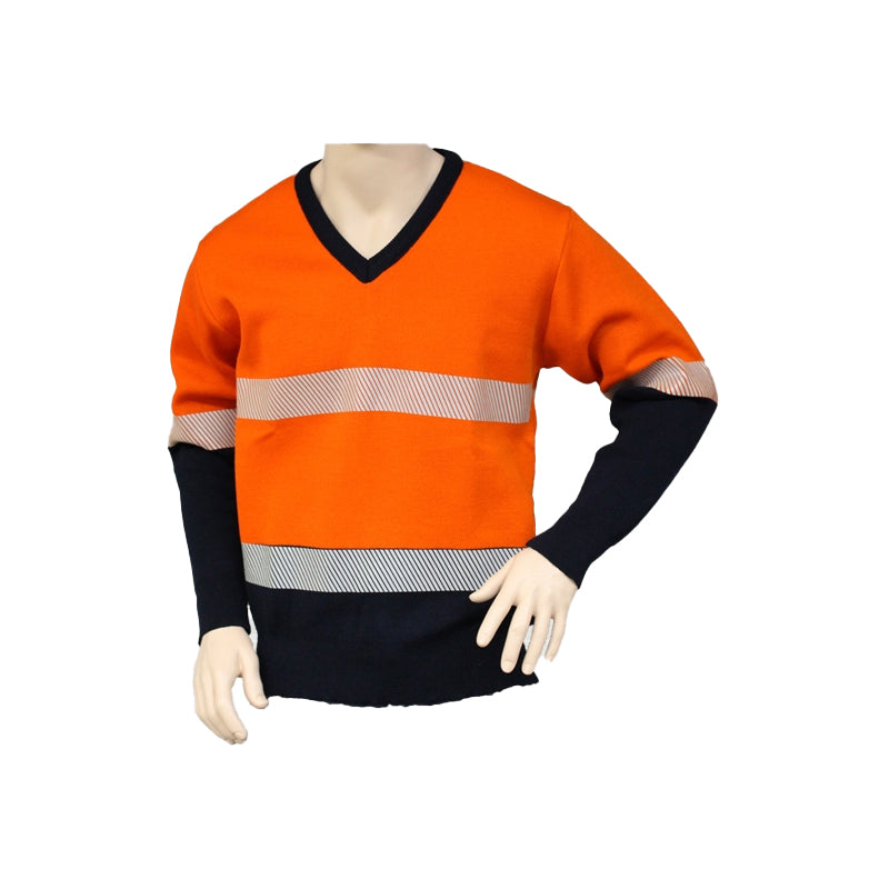 V26HVT INTERKNIT 100% WOOL VNECK CW 3MTAPE