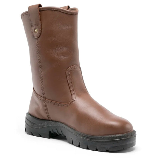322315 STEEL BLUE HEELER PULL ON BOOT NITRILE OUTSOLE ANTI STATIC CHEMICAL & HEAT RESISTANT
