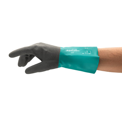 58-270 ALPHATEC CHEMICAL RESISTANT SAFETY GLOVE GRIP COATING GAUNTLET STYLE