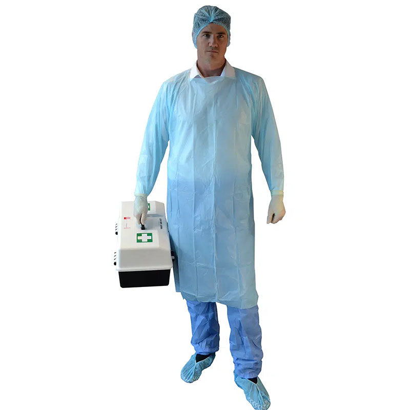 56005 RCR CPE SPLASH GOWN LIGHT BLUE BOX=100