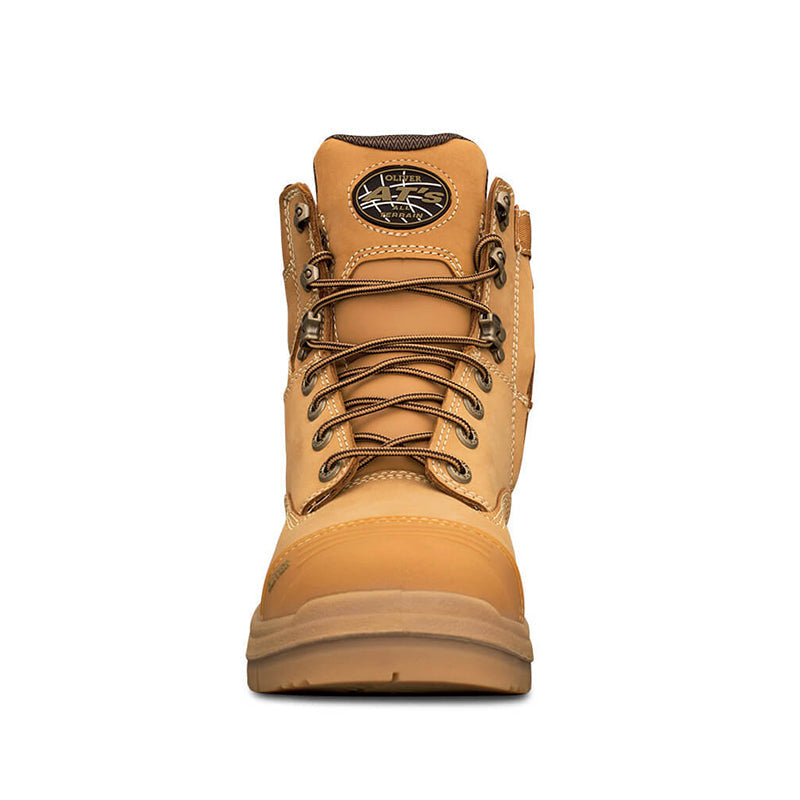 55-332Z OLIVER 150mm LACE UP ZIP SIDED BOOT WATER RESISTANT