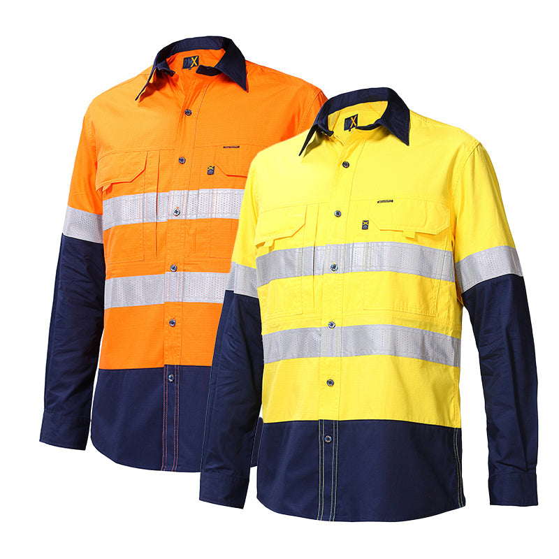 RMX003R RITEMATE FLEX FIT UTILITY LONG SLEEVE TAPED SHIRT 135GSM