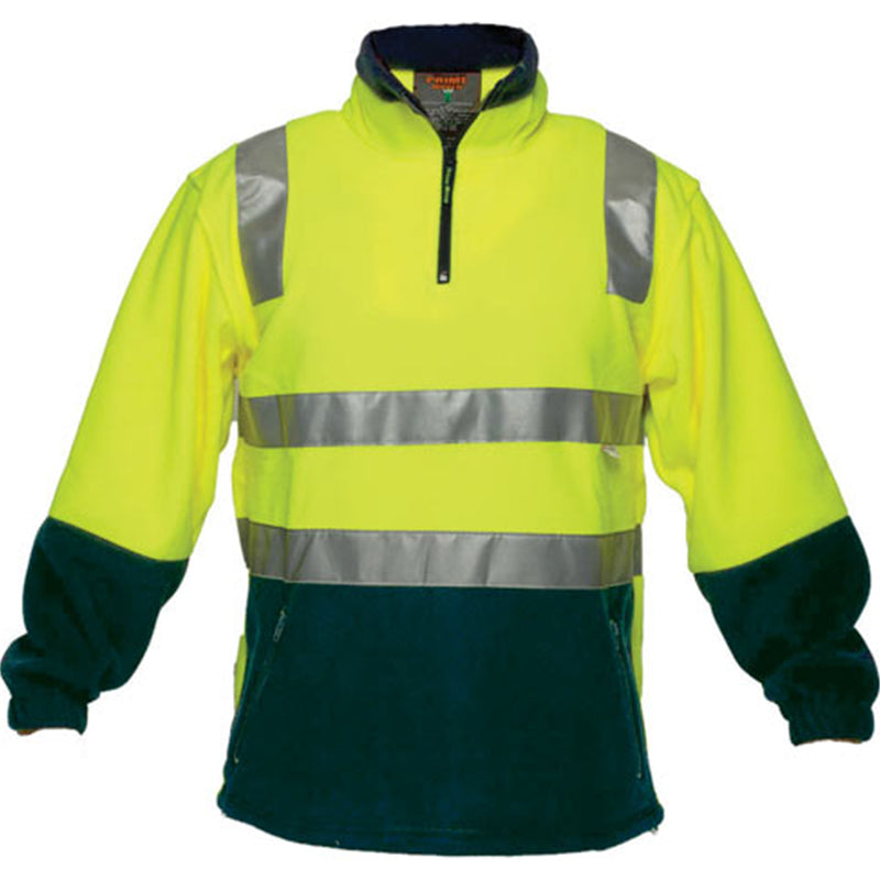 MF215 HI VIZ POLAR FLEECE JUMPER WITH TAPE