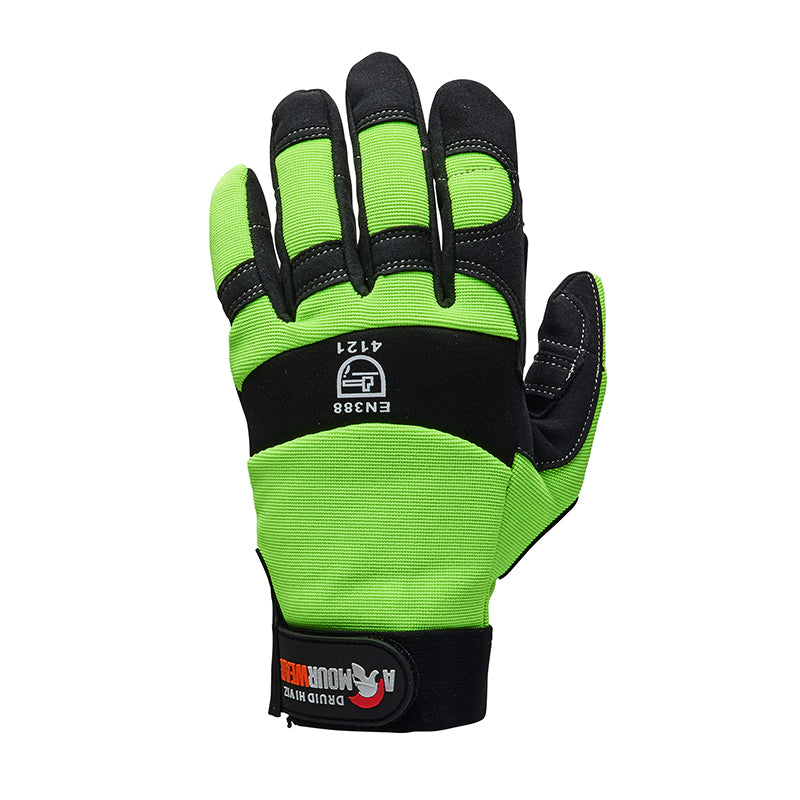DRUID HI-VIZ ANTI VIBE MECHANICS GLOVE-2XLARGE