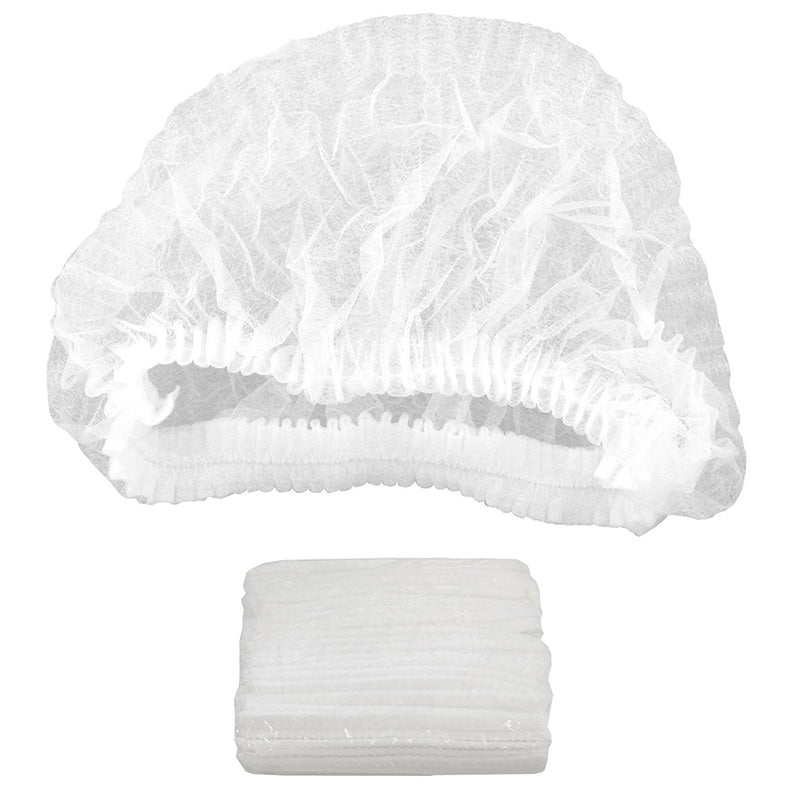 ARMOURWEAR 21″ HACCP CRIMPED BERET DISPOSABLE HAIR NETS 12GSM WHITE CTN/1000 PCS