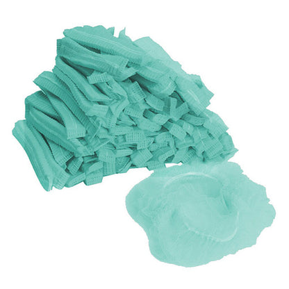 ARMOURWEAR 24″ HACCP CRIMPED BERET DISPOSABLE HAIR NETS GREEN 12 GSM BOX=1000