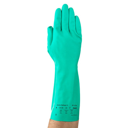 37-175 ALPHATEC SOLVEX GLOVE FLOCKED 33CM LONG #
