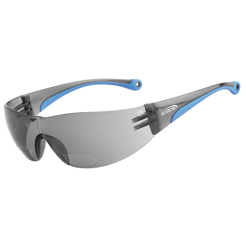 130S-1.5 SCOPE MAX VUE SMOKE +1.5 ANTI FOG ANTI SCRATCH LENS SAFETY GLASSES