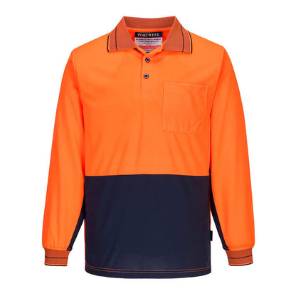 MP113 LONG SLEEVE POLO HIVIS BIG GUY FIT