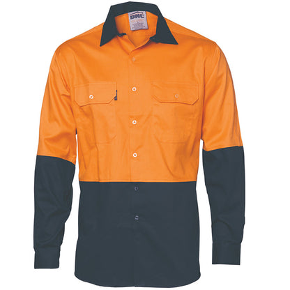 3840 DNC HI-VIZ COOL BREEZE COTTON SHIRT L/S