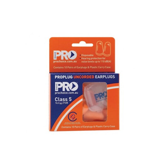 EPOU-10 PRO CHOICE PRO-BULLET UNCORDED EARPLUG 27dB PACK 10PR