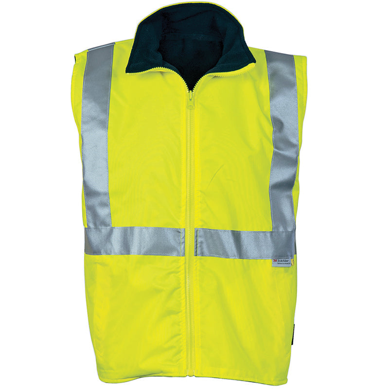 3865 HIVIZ WATERPROOF REVERSIBLE VEST W/TAPE & ZIP