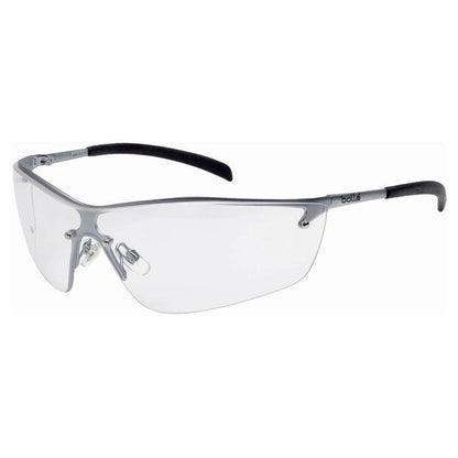 1676101 BOLLE SILIUM PLUS PLATINUM CLEAR LENS SAFETY GLASSES