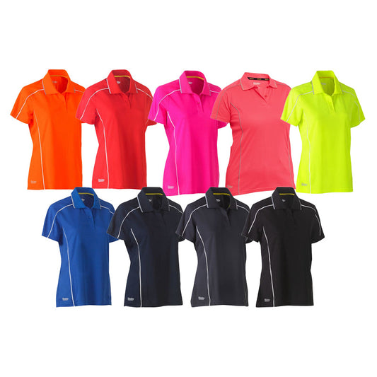 BKL1425 BISLEY LADIES COOL MESH POLO SHIRT