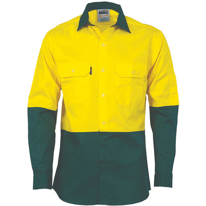 3840 DNC HI-VIZ COOL BREEZE COTTON SHIRT L/S