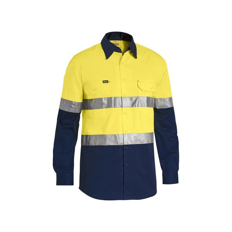BS6696T BISLEY MENS 3M TAPED COOL HI VIS LIGHTWEIGHT SHIRT