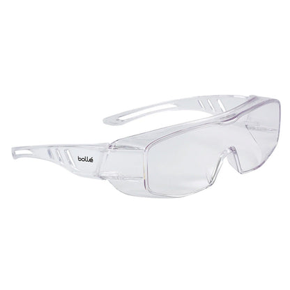 1680501 BOLLE OVERLIGHT II OTG CLEAR LENS SAFETY GLASSES