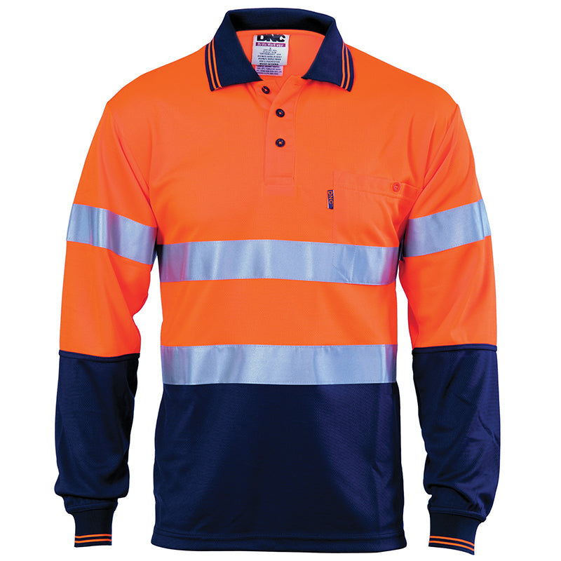 3716 DNC COOL BREATHE POLO L/S CSR TAPE