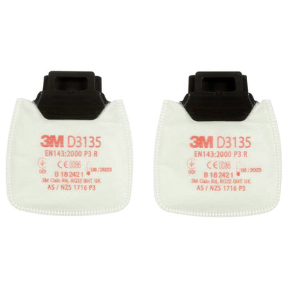 D3135 3M SECURE CLICK PARTICULATE FILTER P3 PAIR