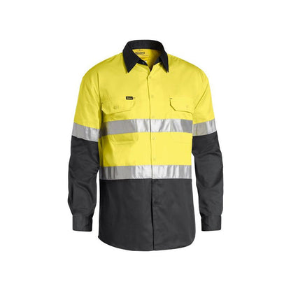 BS6696T BISLEY MENS 3M TAPED COOL HI VIS LIGHTWEIGHT SHIRT
