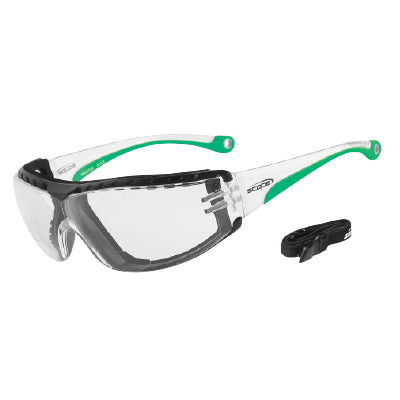130CG-2.0 SCOPE SUPER MAXVUE CLEAR +2.0 LENS GREEN TEMPLE SAFETY GLASSES
