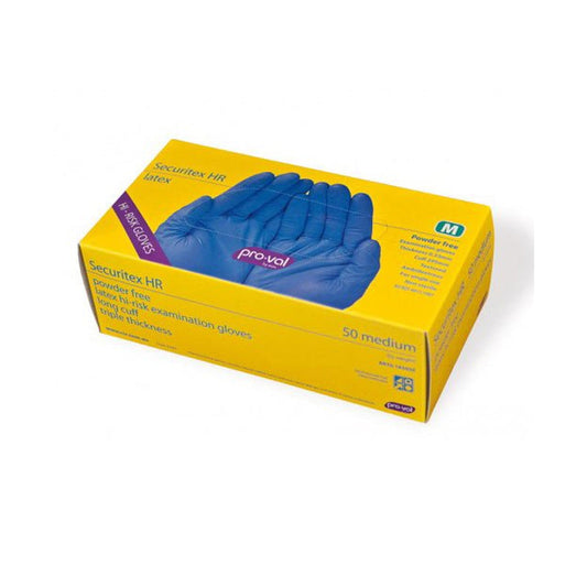 RCR SECURITEX HR LATEX HIGH RISK POWDER FREE GLOVE BX=50
