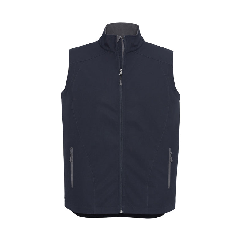 J404M GENEVA MENS VEST POLY SHELL FLEECE LINING