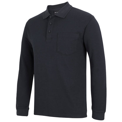 210PL JB POLO L/S WITH POCKET