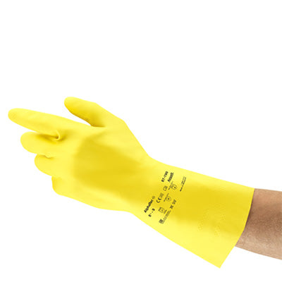 87-190 ANSELL ALPHATEC COTTON FLOCK LINING EXTRA THIN YELLOW SZ 9
