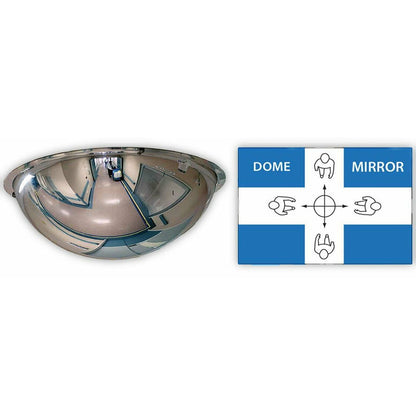 6397 600MM ACRYLIC FULL DOME INDOOR CEILING MOUNT 360DEG
