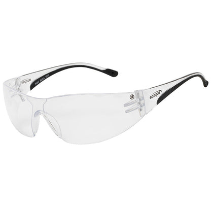 100C SCOPE PHAT BOXA (LGE) BLACK TEMPLE CLEAR ANTI FOG ANTI SCRATCH LENS SAFETY GLASSES