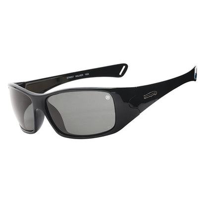 301BS SCOPE STREETWALKER BLACK GLOSS FRAME SMOKE LENS SAFETY GLASSES