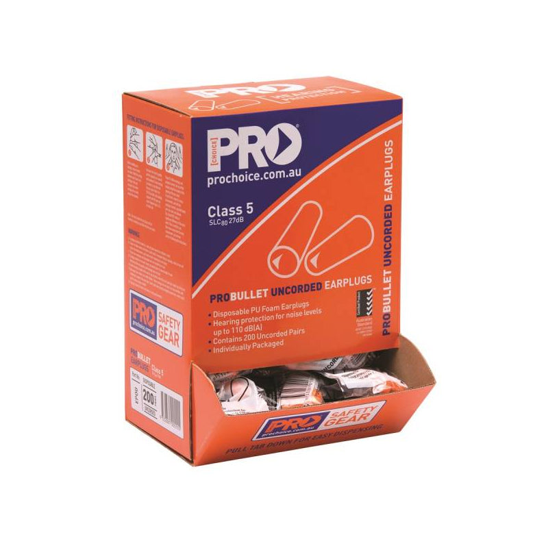 EPOU PRO CHOICE UNCORDED EARPLUGS 27dB BX=200PR