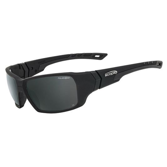 840P SCOPE RANGER FROZEN BLACK FRAME POLARISED LENS SAFETY GLASSES
