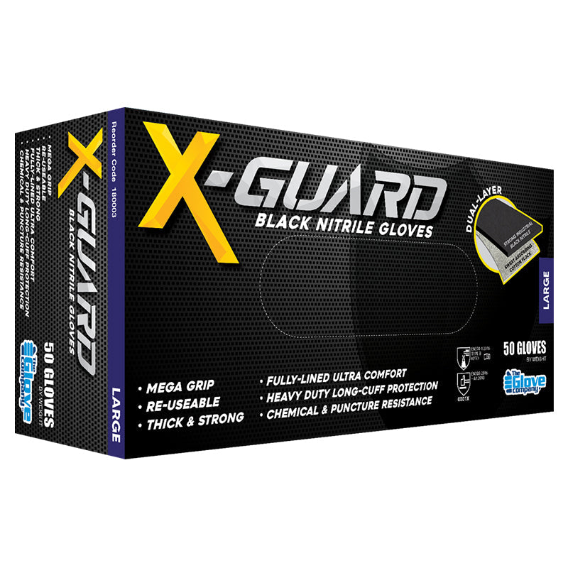 TGC X-GUARD HEAVY DUTY NITRILE GLOVE BX=50