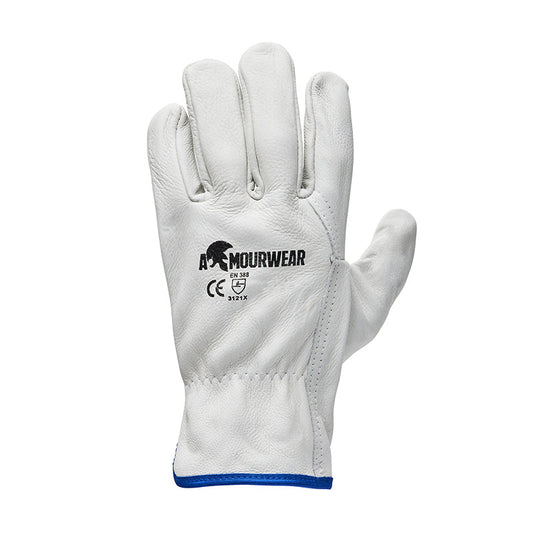 ARMOURWEAR RIGGERS GLOVE ECONOMY (B/C GRADE LEATHER)  COW HIDE LARGE          #