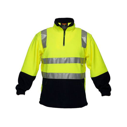 MF215 HI VIZ POLAR FLEECE JUMPER WITH TAPE