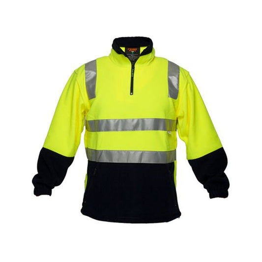 MF215 HI VIZ POLAR FLEECE JUMPER WITH TAPE