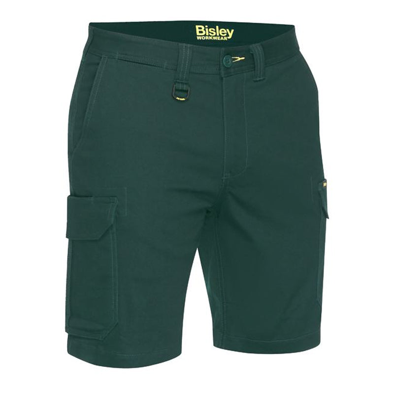 BSHC1008 BISLEY MENS STRETCH COTTON CARGO SHORTS