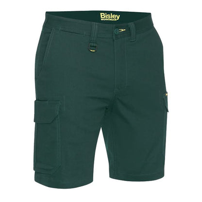 BSHC1008 BISLEY MENS STRETCH COTTON CARGO SHORTS