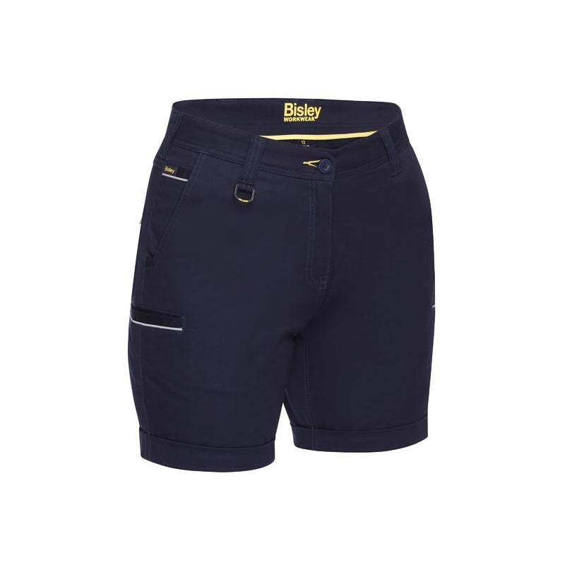 BSHL1015 BISLEY WOMENS STRETCH COTTON SHORTS