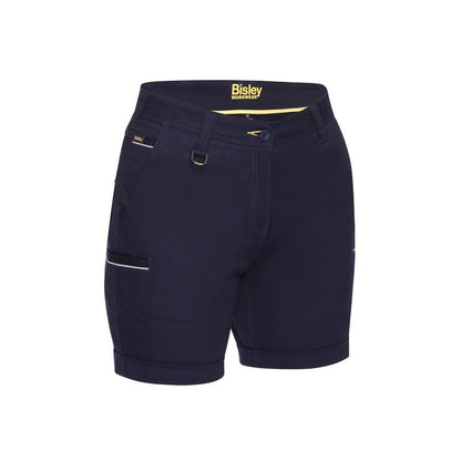 BSHL1015 BISLEY WOMENS STRETCH COTTON SHORTS