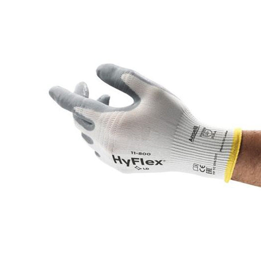 11-800-6 ANSELL HYFLEX NITRILE PALM COAT FOAM NYL SZ 6