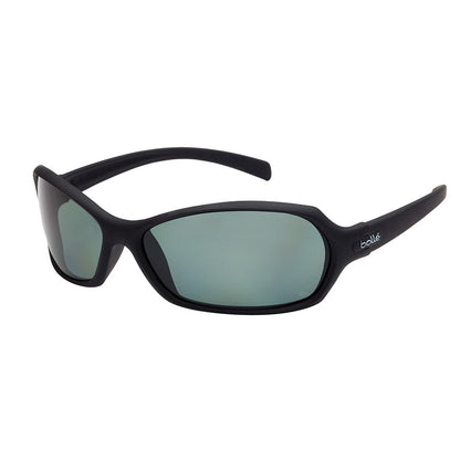 1662215 BOLLE HURRICANE BLACK POLARISED GREY/GREEN LENS SAFETY GLASSES