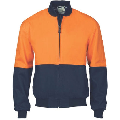 3757  2TONE HV COTTON BOMBER JACKET