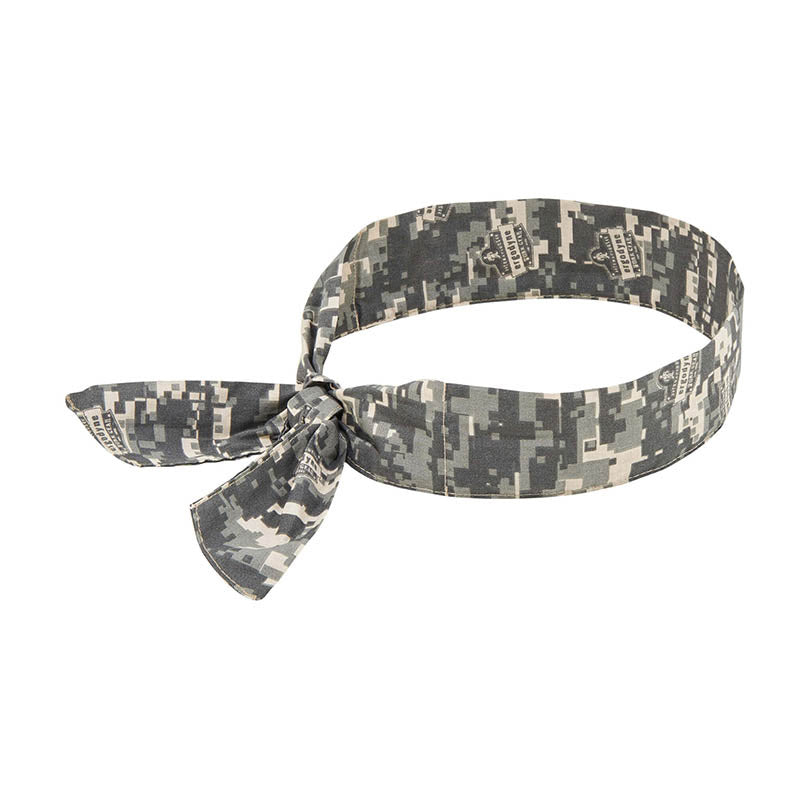 6700 ERGODYNE CHILL-ITS EVAPORATIVE COOLING BANDANA/NECK TIE CAMOFLAGE