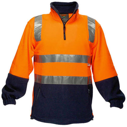 MF215 HI VIZ POLAR FLEECE JUMPER WITH TAPE