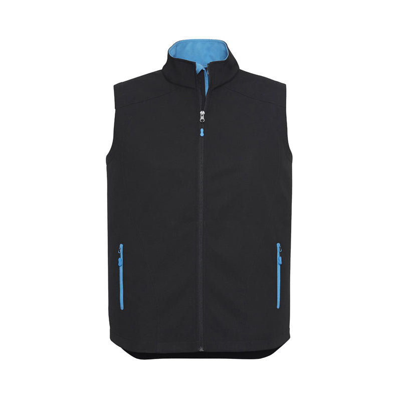 J404M GENEVA MENS VEST POLY SHELL FLEECE LINING