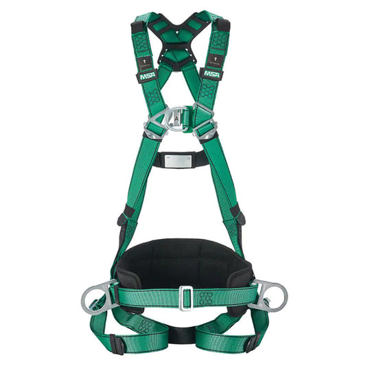 10205387 MSA V-FORM HARNESS (SIDE D RINGS & WAIST BELT) LARGE