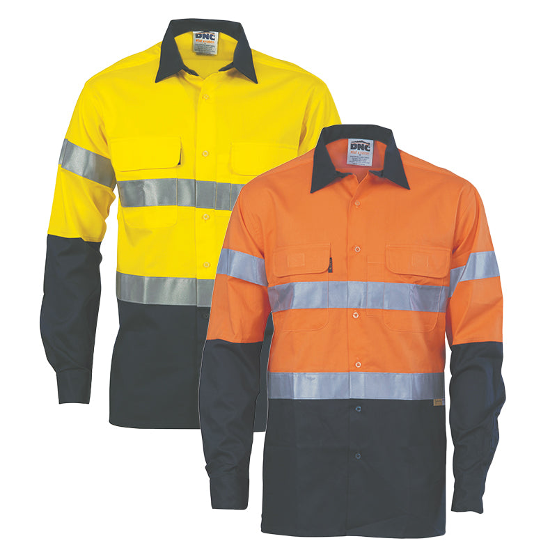 3988 DNC COOL BREEZE LONG SLEEVE WORK SHIRT 3M TAPE